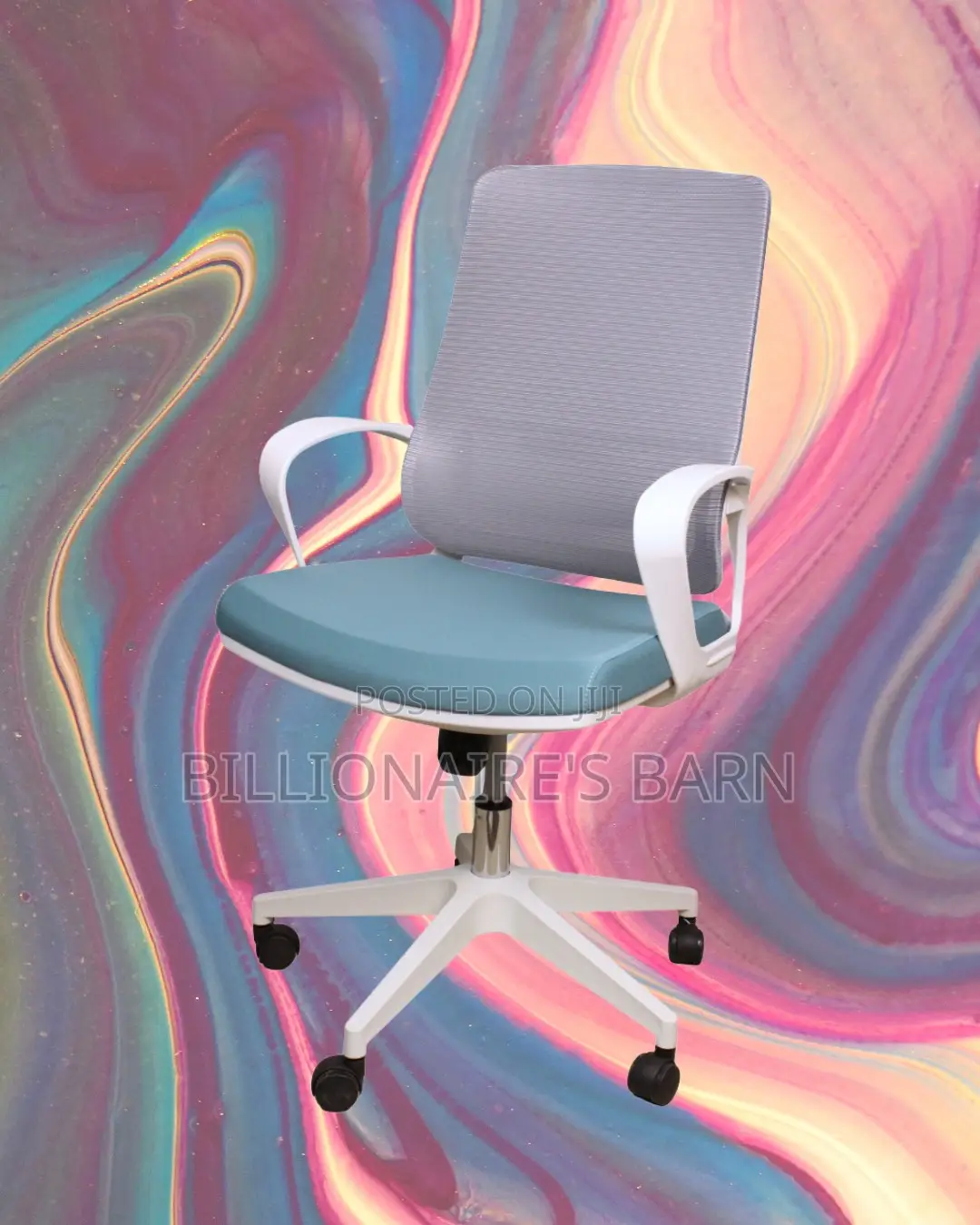 White Ergonomic Mesh Office Chair | Minimal Lumbar Support