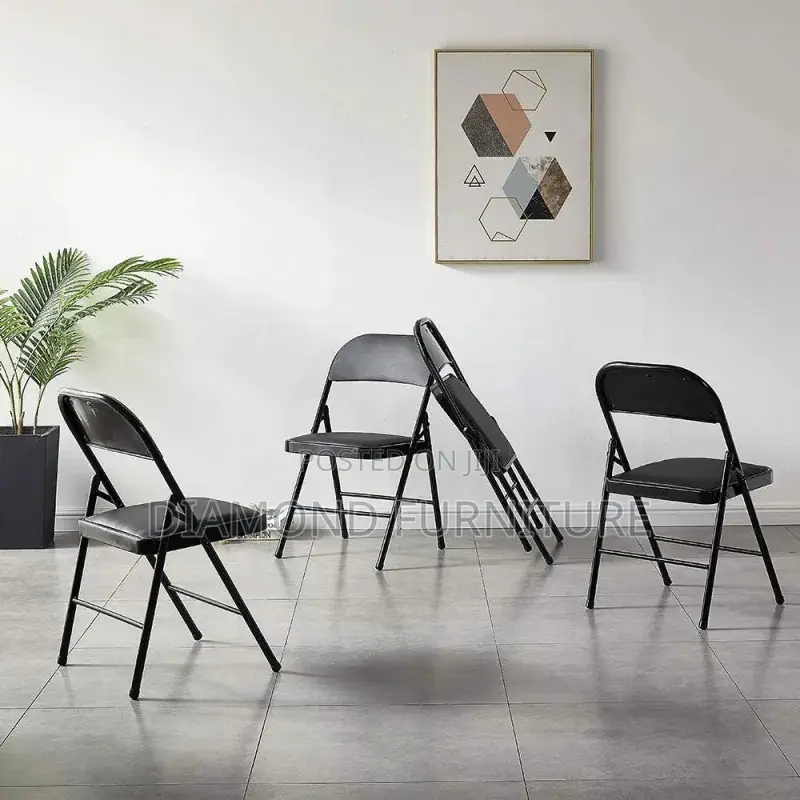 Home Furniture;Portable Padded Foldable Diningchair for Comfort Ease