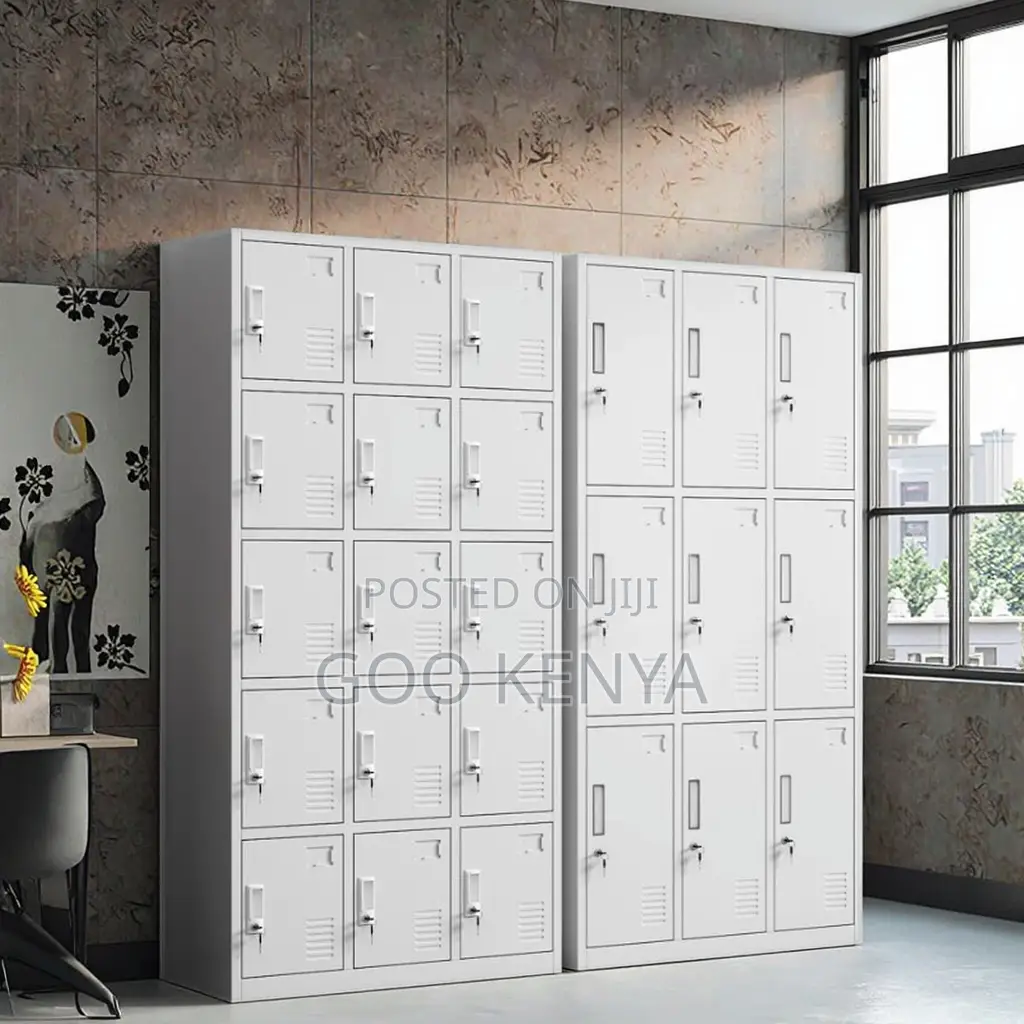 Office Cabinet; 9-Door Steel Office Storage Cabinet