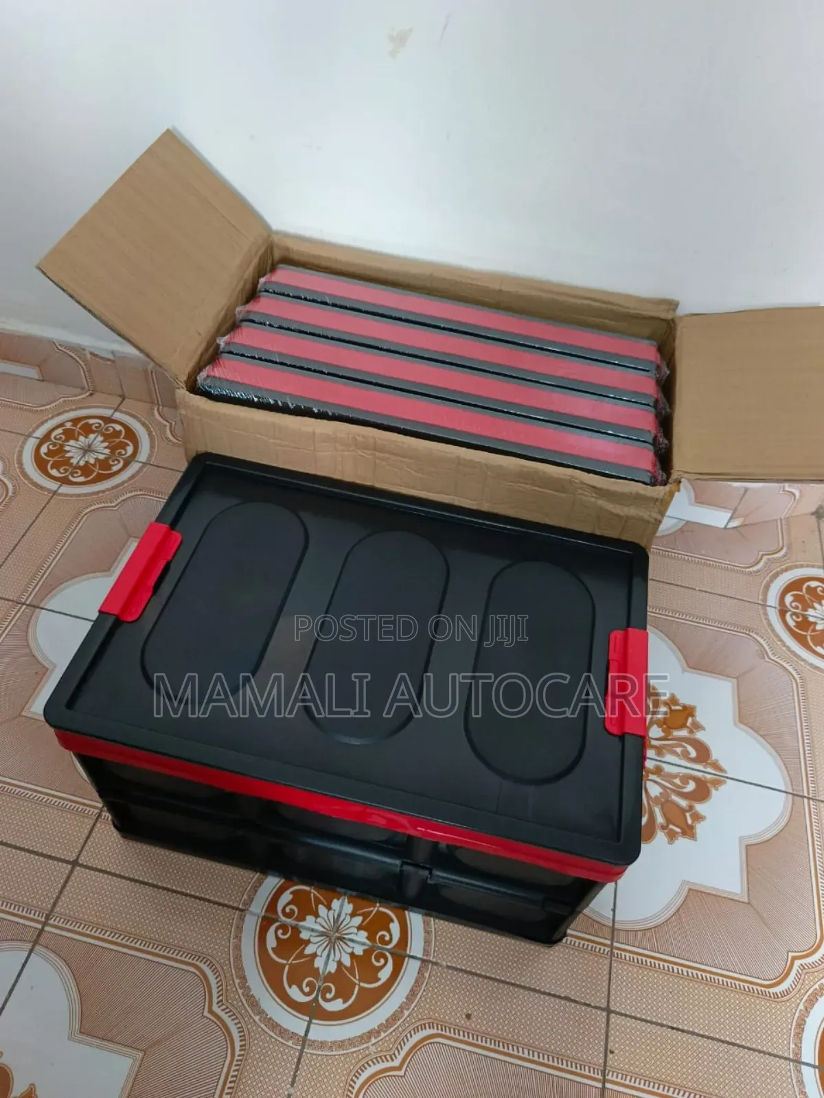 Heavy Duty Plastic Boot Organizer Box 56l( Size 53cm X 36cm X 29cm)