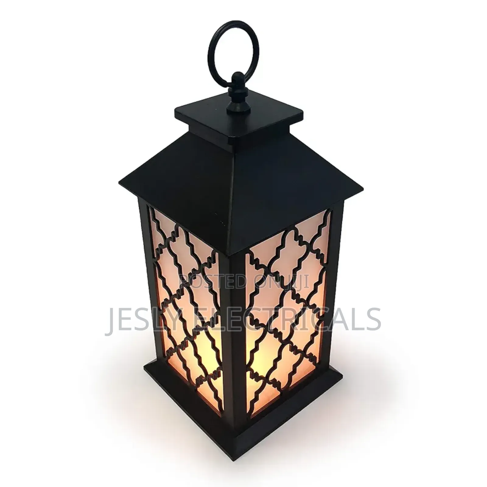 Allgala 12" Led Flame Effect Lantern Lamp