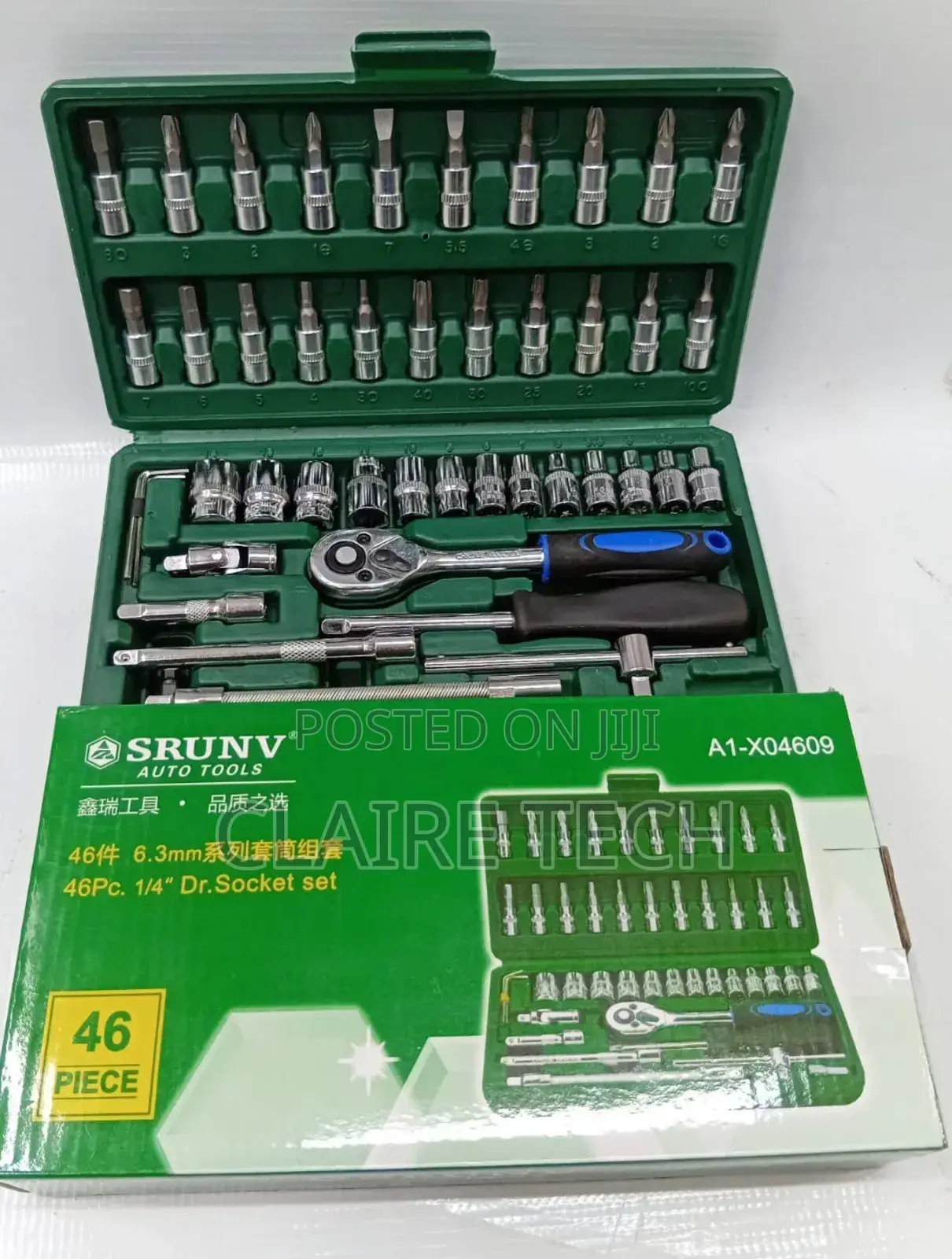 46 Pieces Socket Wrench/Chrome Socket Wrench