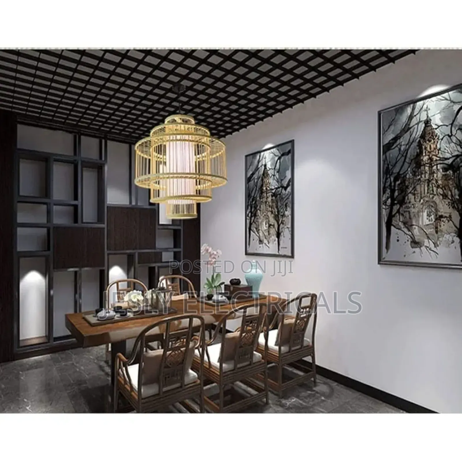 Creative Zen Retro Pendant Light Restaurant Lamp
