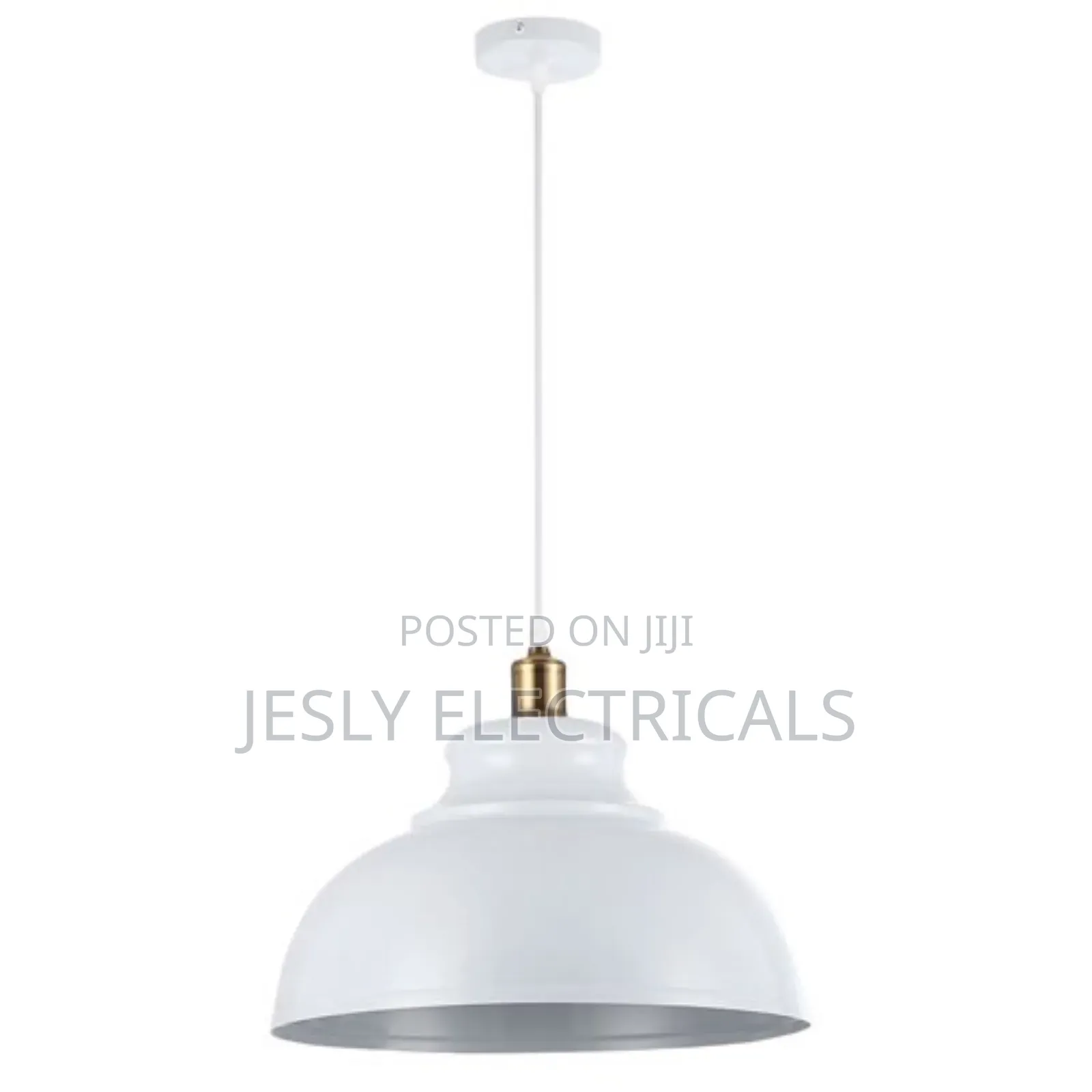 Ground Hanging Lamp With White Shade