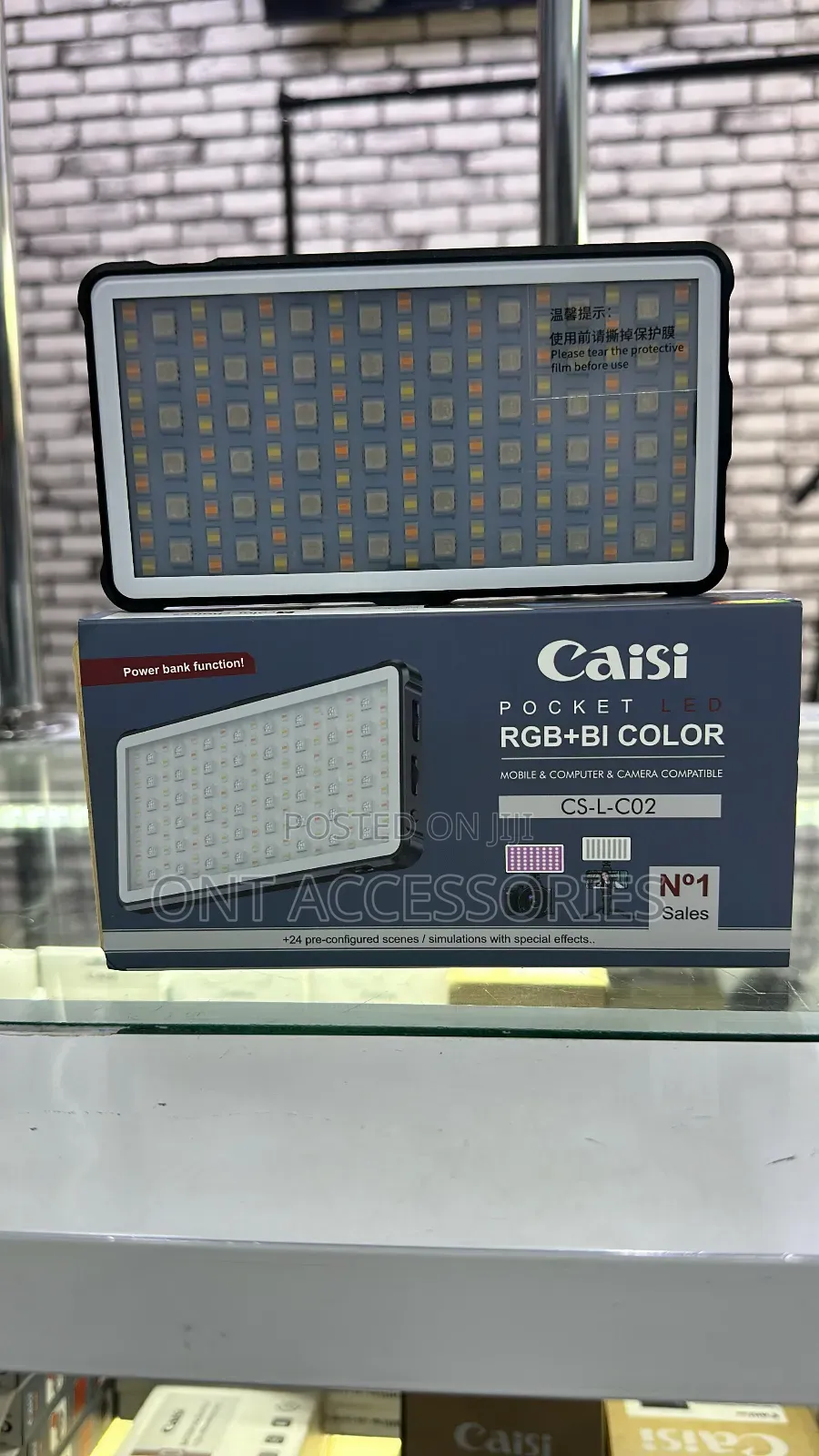 Caisi Pocket Rechargable RGB +Bi Color Video Light