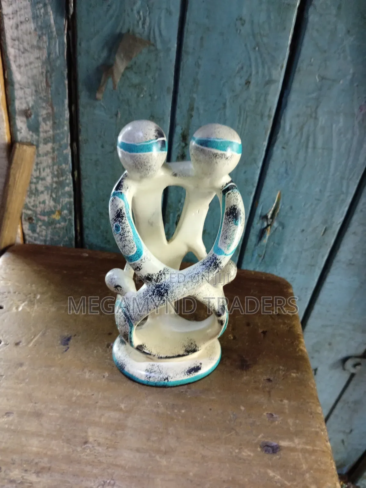 Handcrafted Soap Stone Sculpture/Couple Stone Decorations