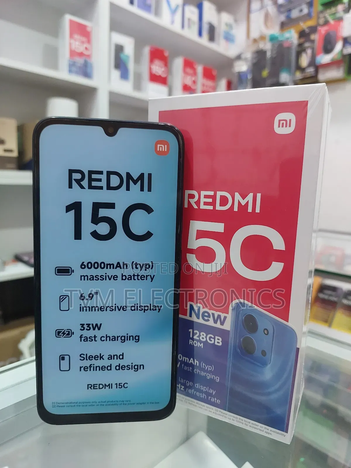 New Xiaomi Redmi 15C 4G 128 GB Black
