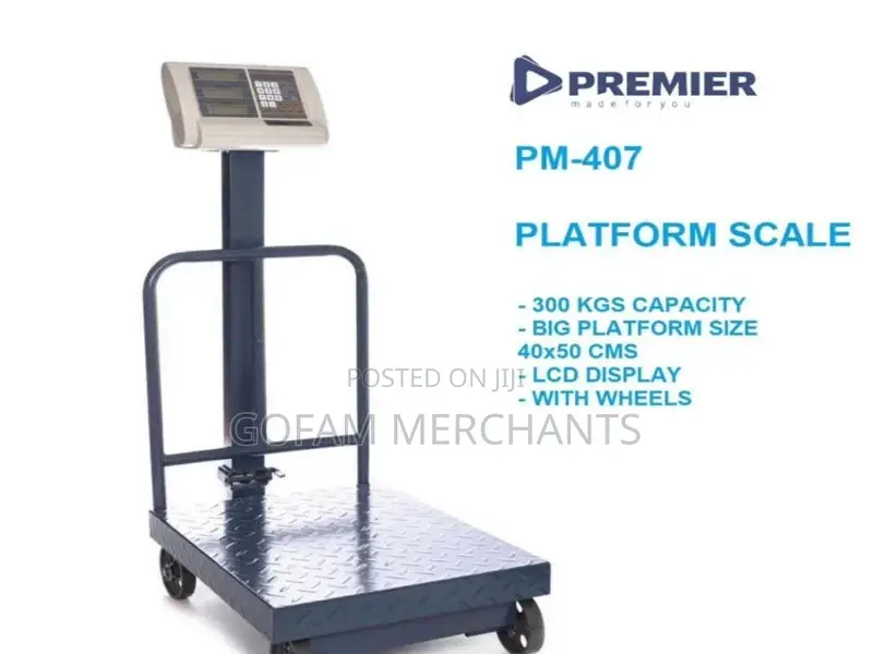 Premier 300kg Digital Platform Weighing Platform Scale, LCD Display