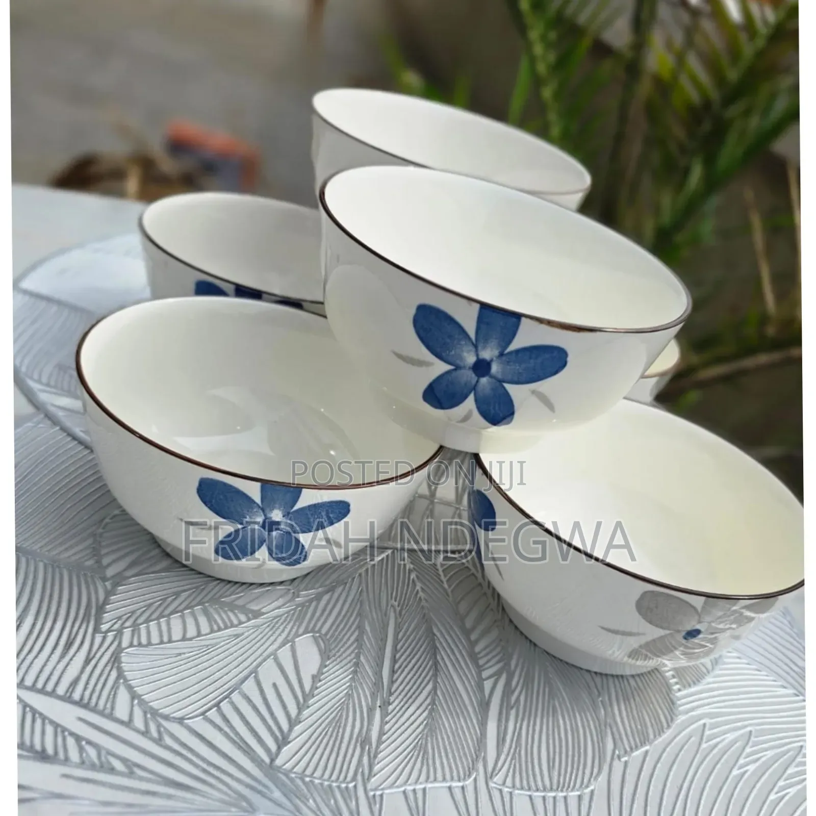 6pcs Blue Bowls