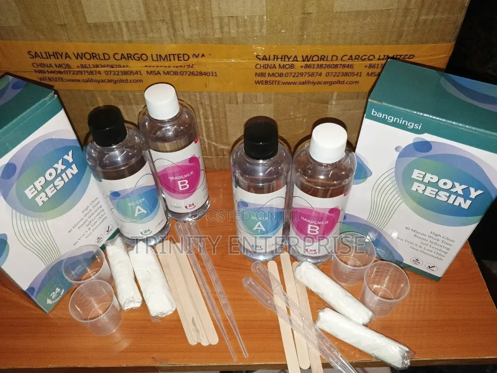 0.5-Litre Crystal Clear Epoxy Resin and Hardener Kit.