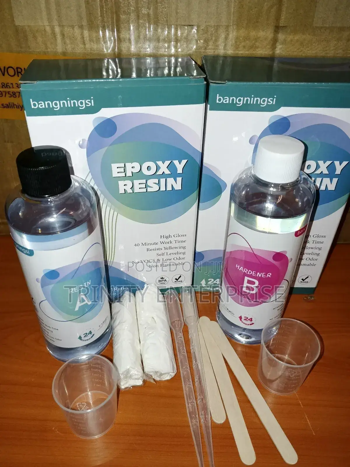 Resin Epoxy Hardener 0.5 L Mixing Ratio 1:1