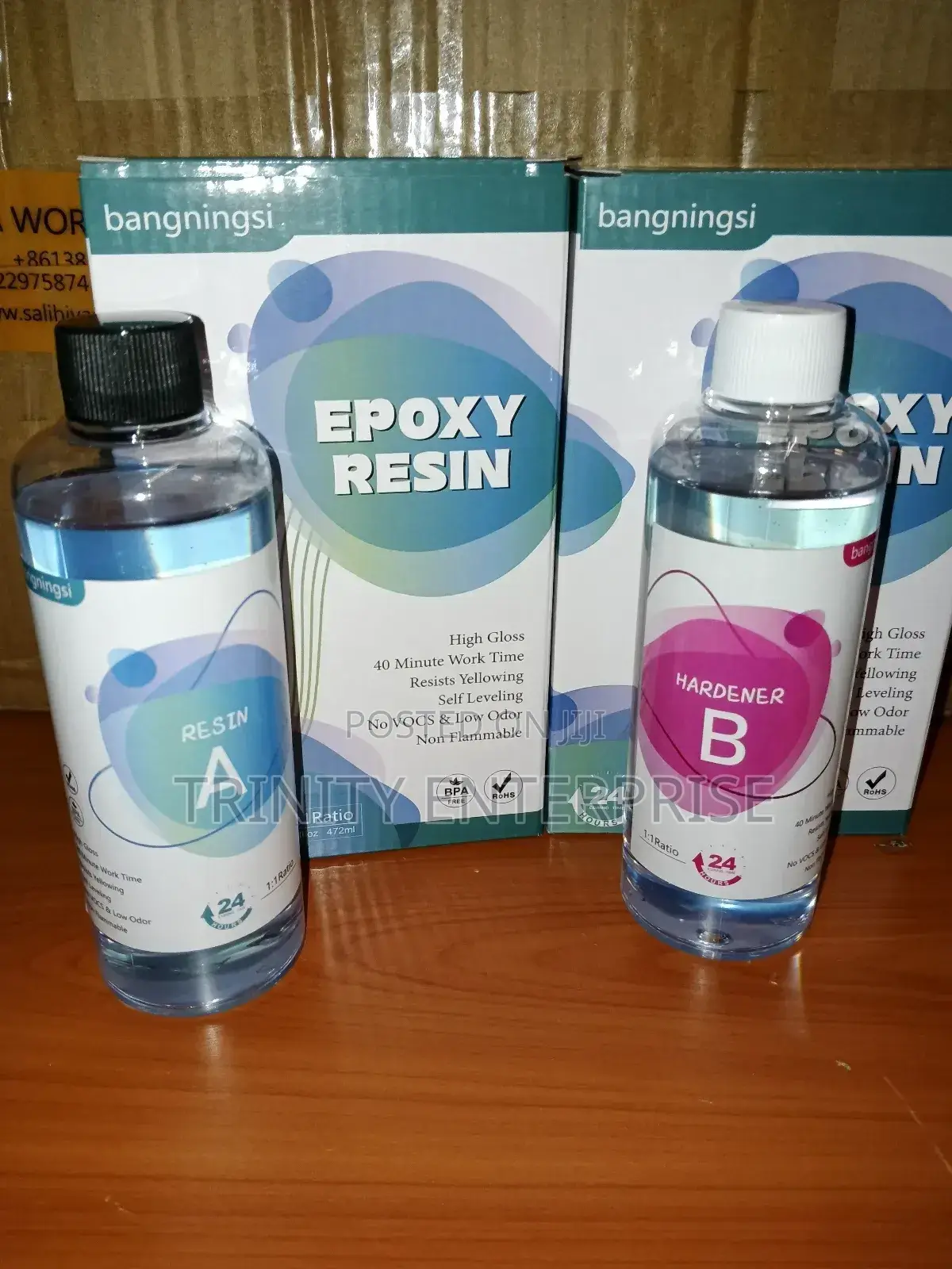 Resin Epoxy Hardener 0.5 L Mixing Ratio 1:1