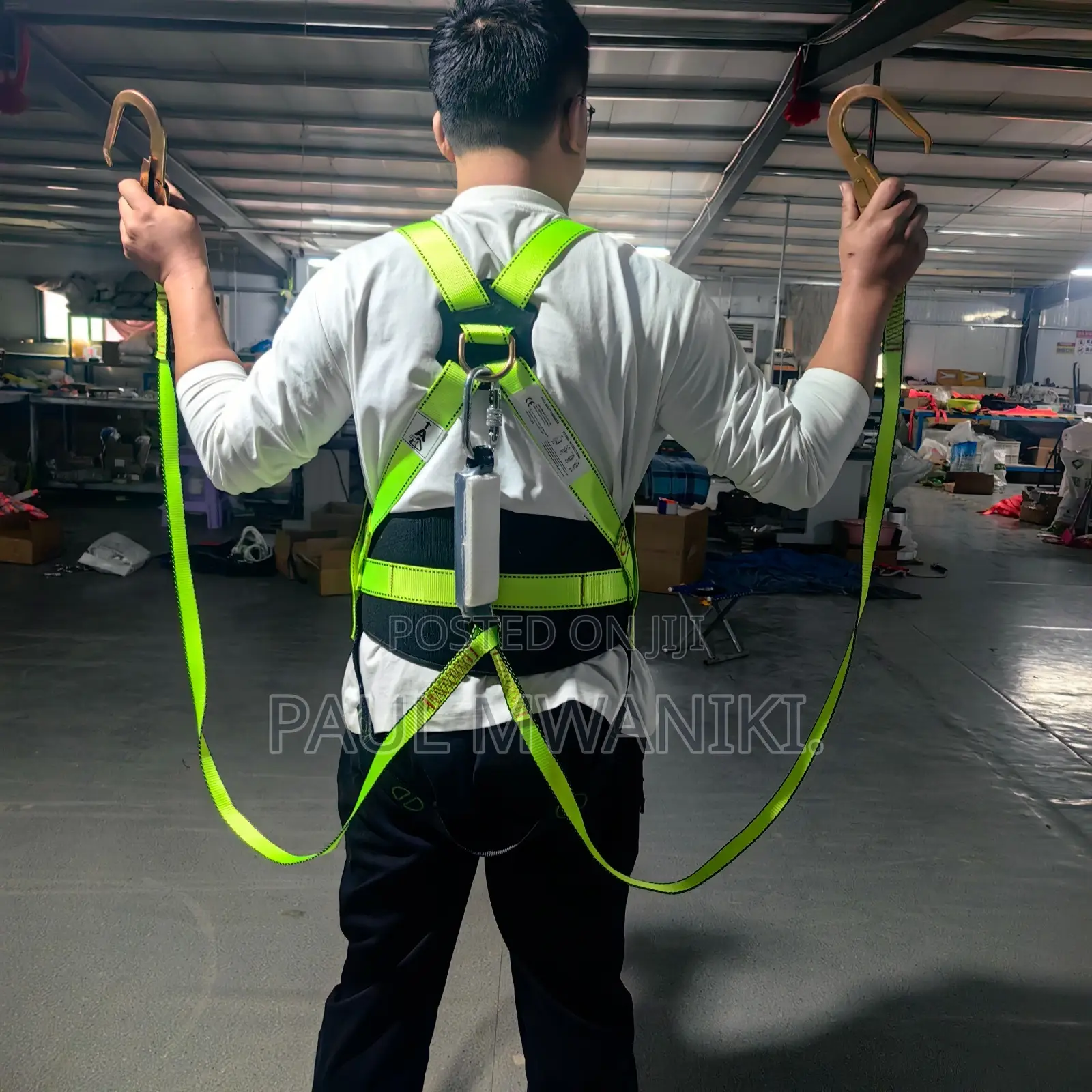 Full Body Safety Harness + Double Lanyard