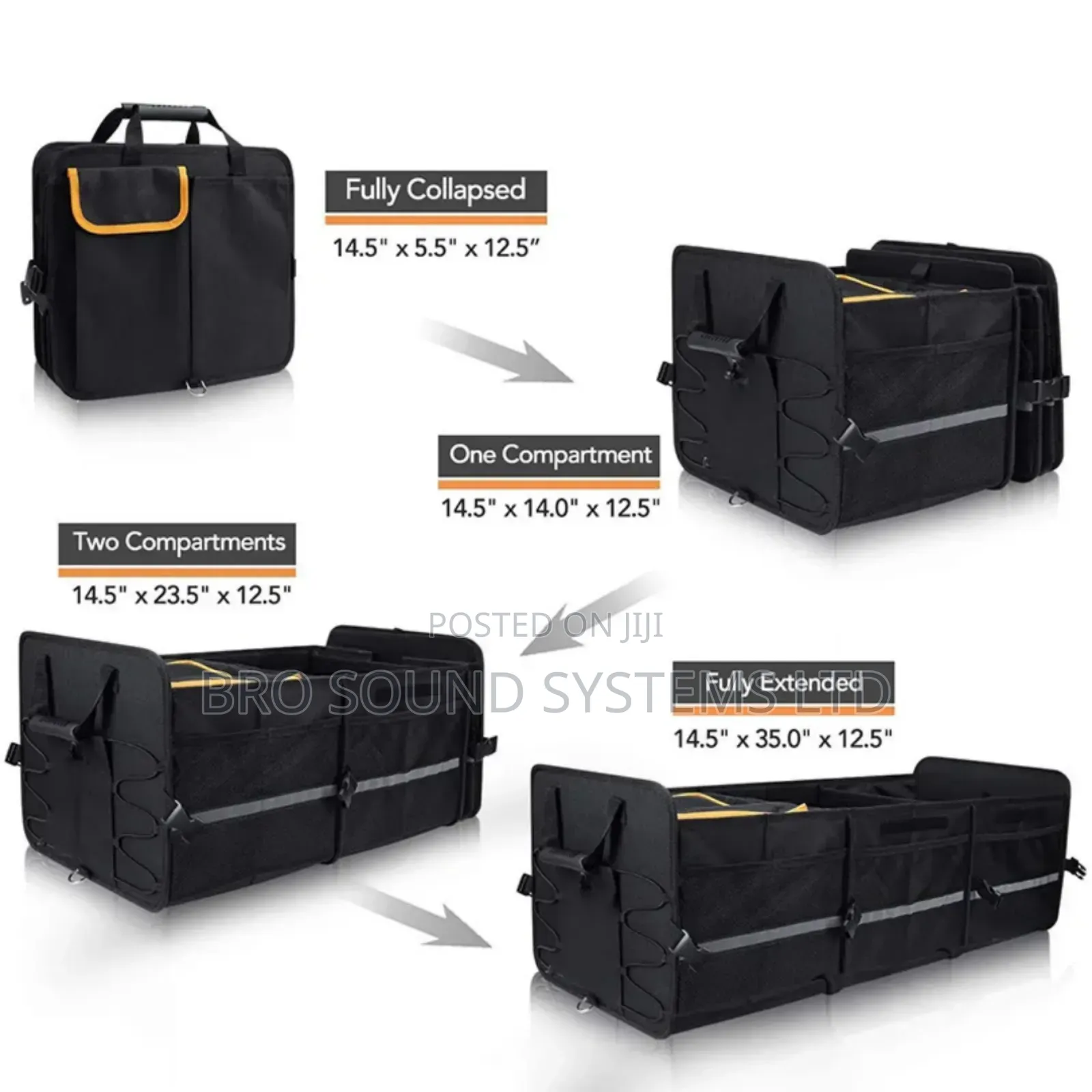 Folding Trunk Storage / Organizer With Food / Drinks Special Storage