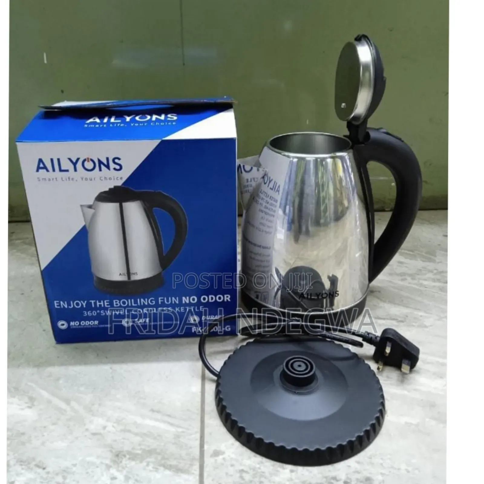 Ailyons 1.8ltrs Stainless Steel Kettle