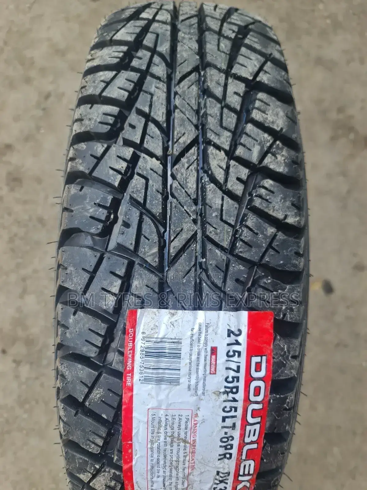 215 /75 R15 Doubleking Tyres (All Terrrain)