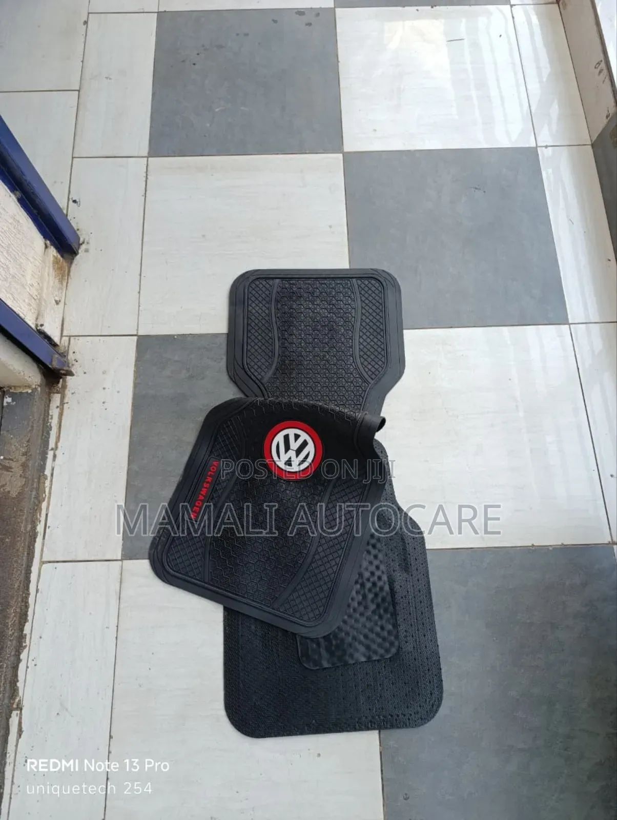 Vw Branded Car Floor Mat Set 5pcs Universal Fit