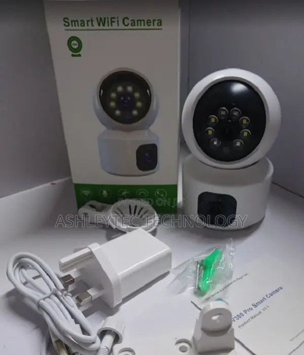 V380 4g Dual Lens Mini PTZ Indoor Camera With Sim Slot