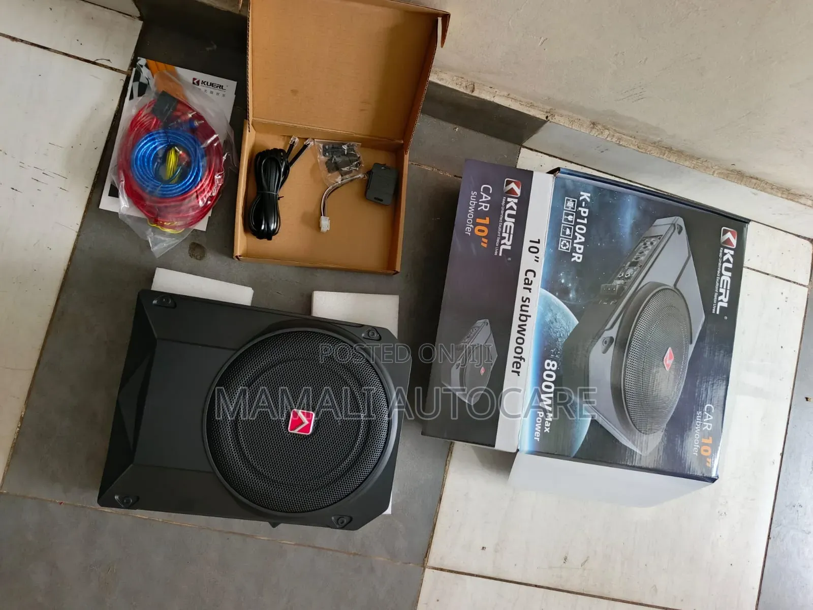 Kuerl 10" 800w Underseat Car Subwoofer