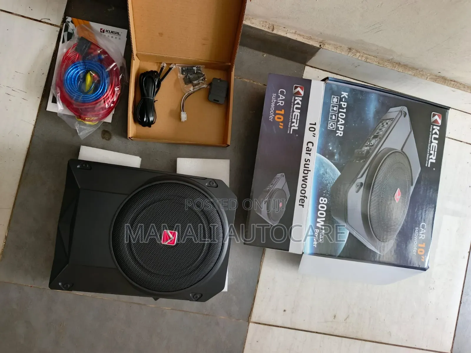 High Power Kuerl Underseat Subwoofer 10" 800w