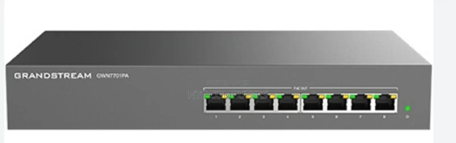 Gwn7701pa Unmanaged Network Switch, 8x Gbe Rj45, 8x Poe