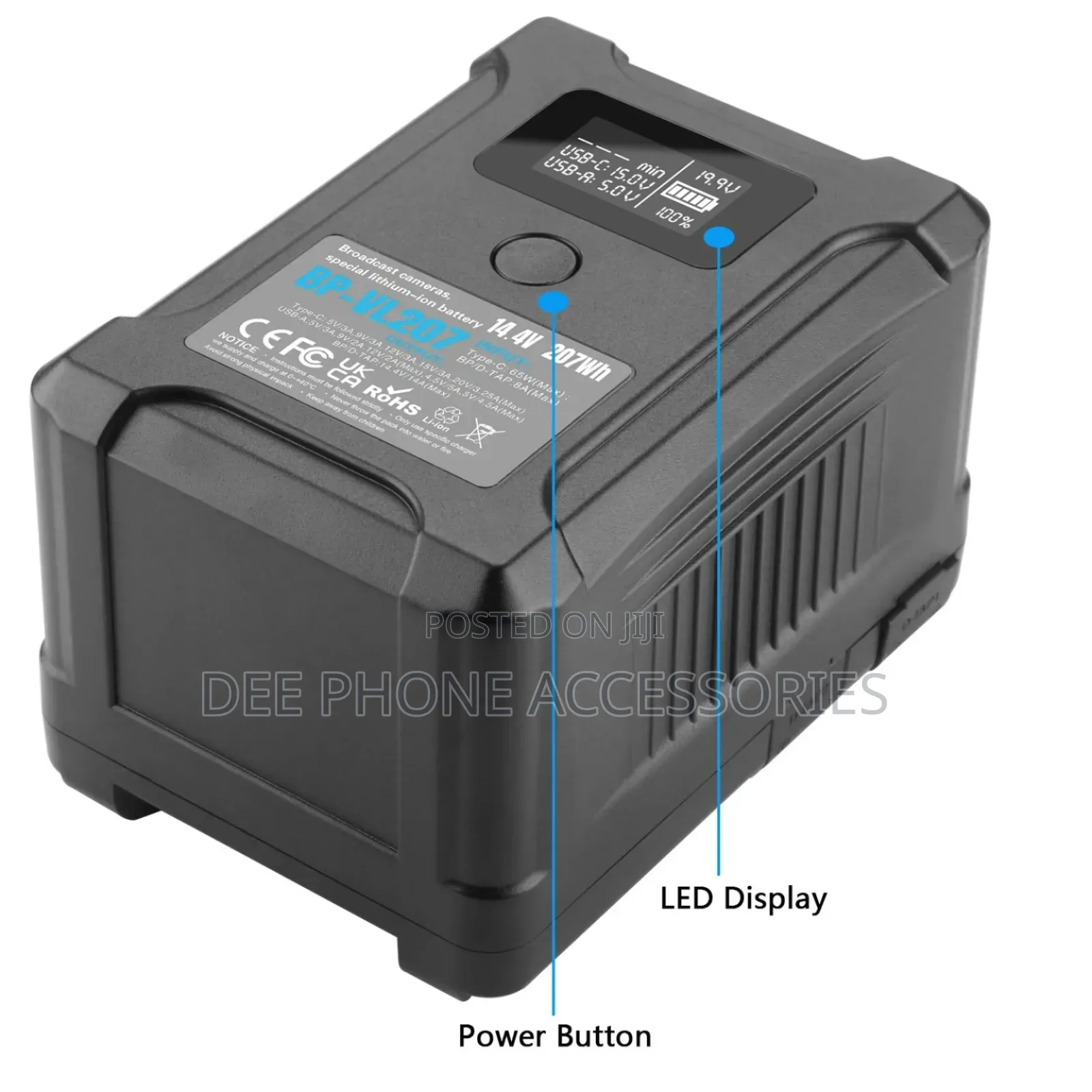 Caisi Bp Vl 207 v Mount Camera Rechargeable Battery