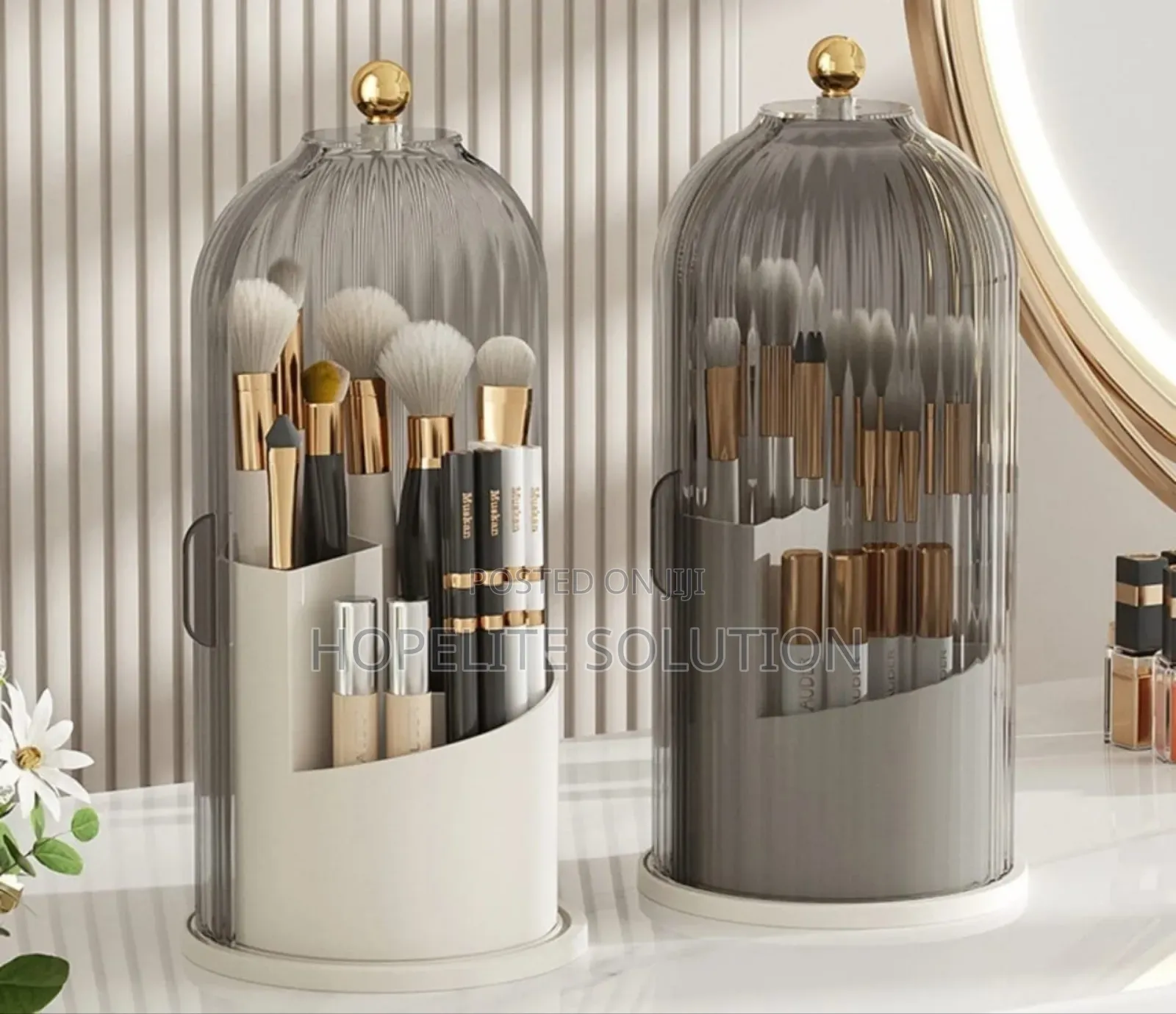 Rotating Make Up Brush Holder
