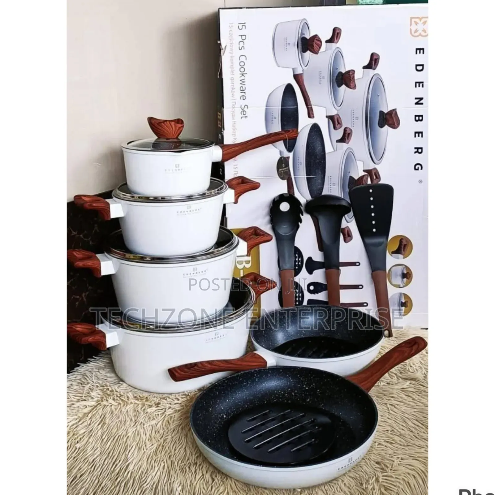 Edenberg 15pcs Cookware Set