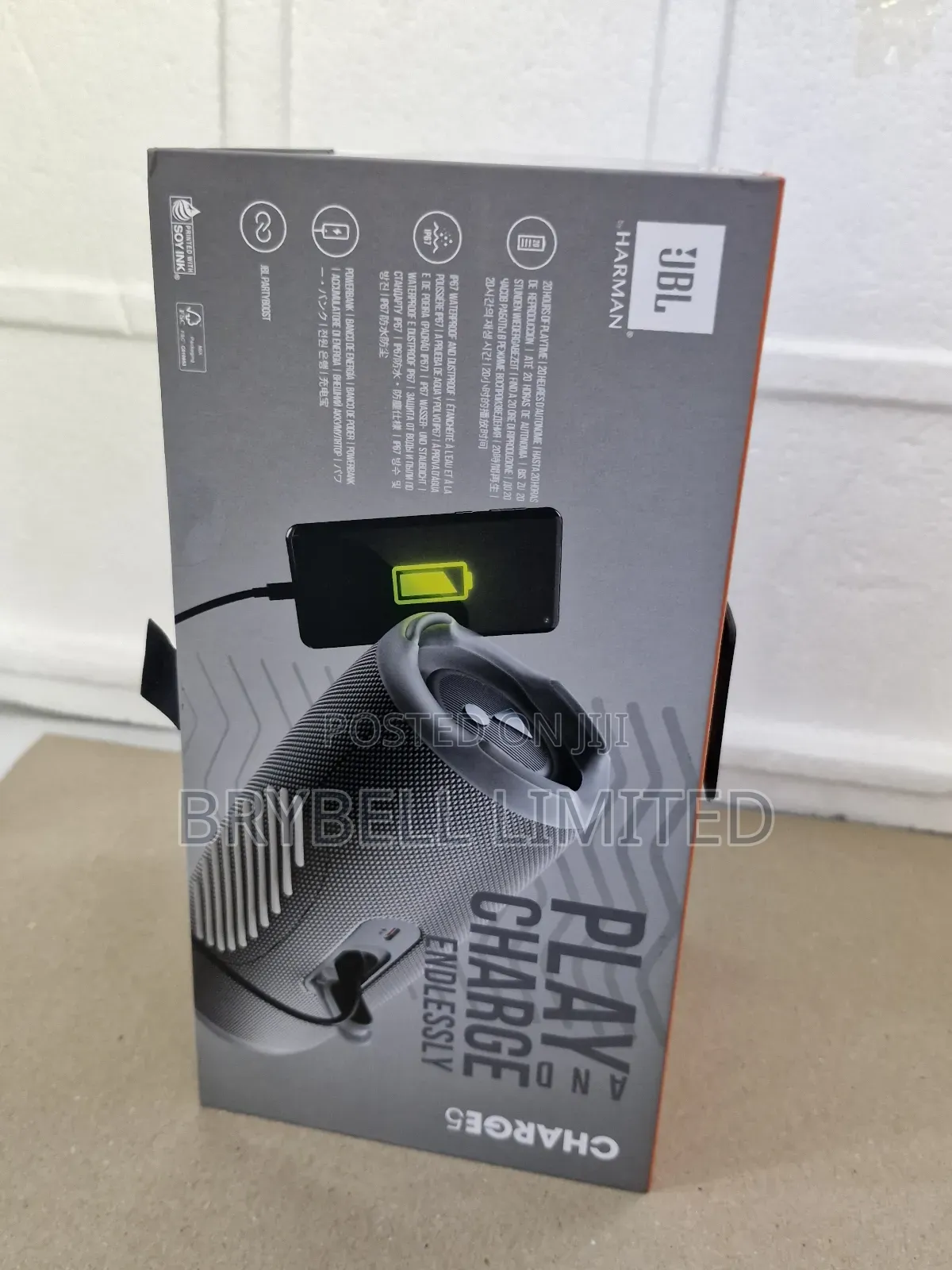 Brand New Original JBL Charge 5, 20hrs of Playtime