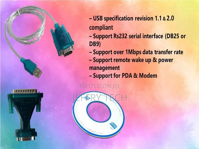 Usb to Rs232 Db25 Cable