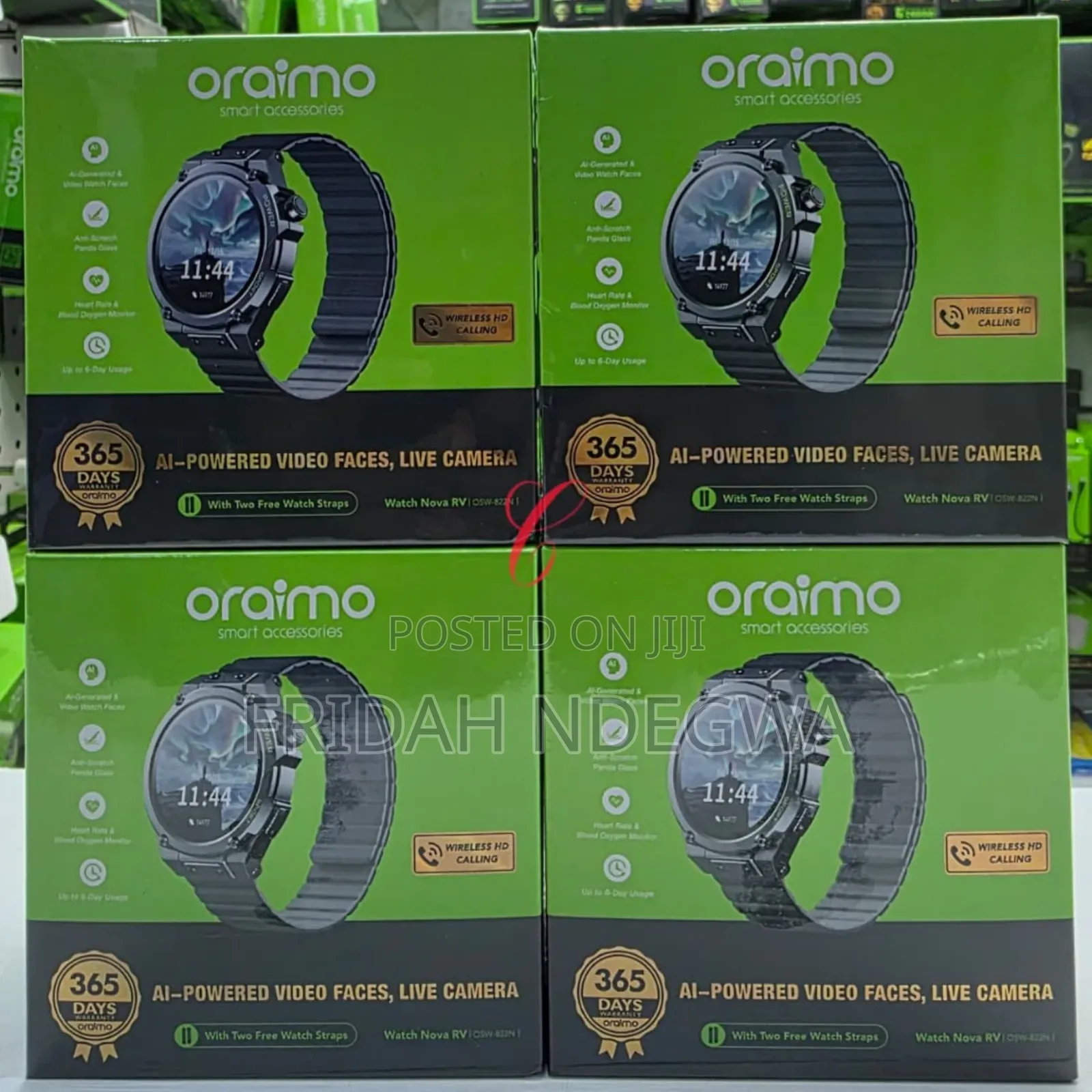 Oraimo Watch Nova Rv 1.39" Hd Video Watch Faces Ip68 Smart Watch