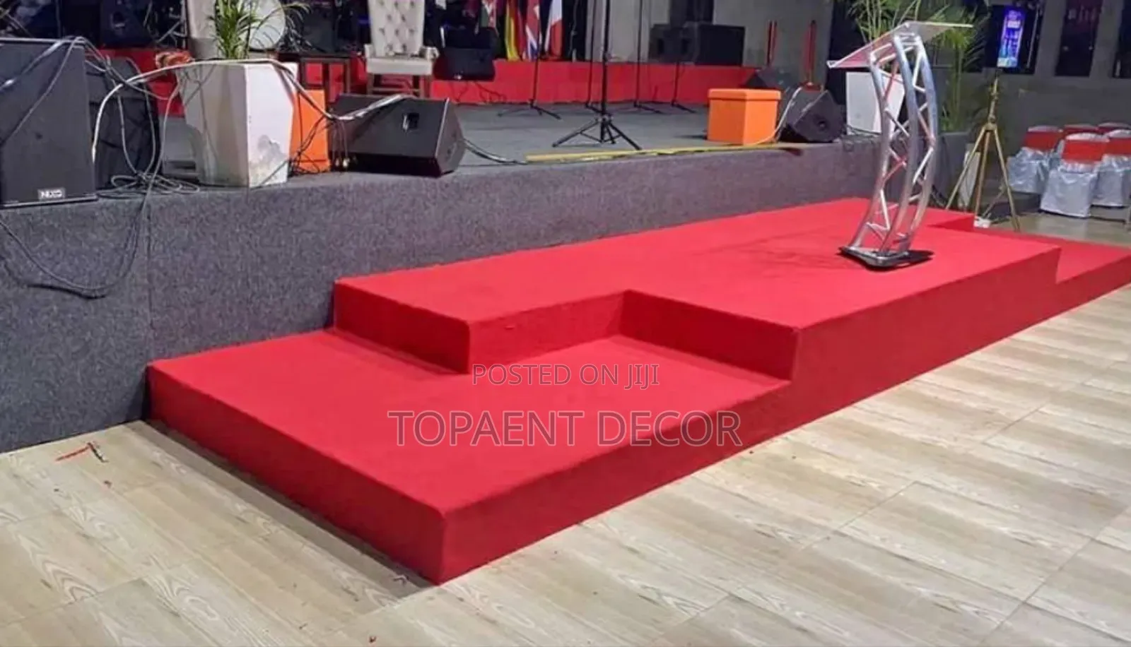 Delta Red 4mm Red Carpet for Church Pulpits