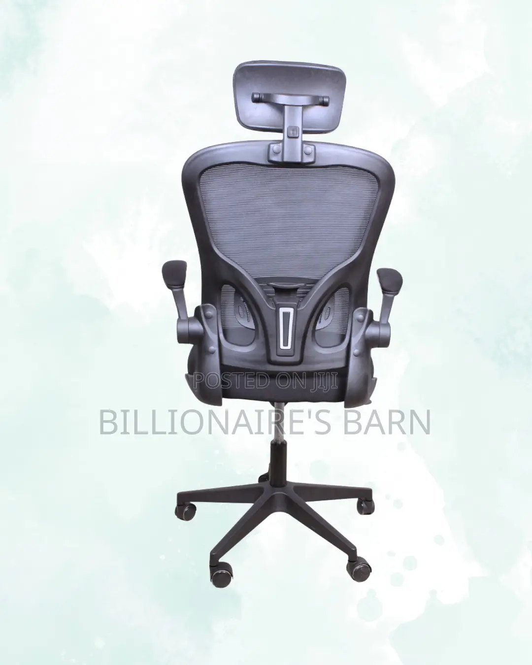 Comfy Grey Ergonomic Office Chair | Padded Armrests