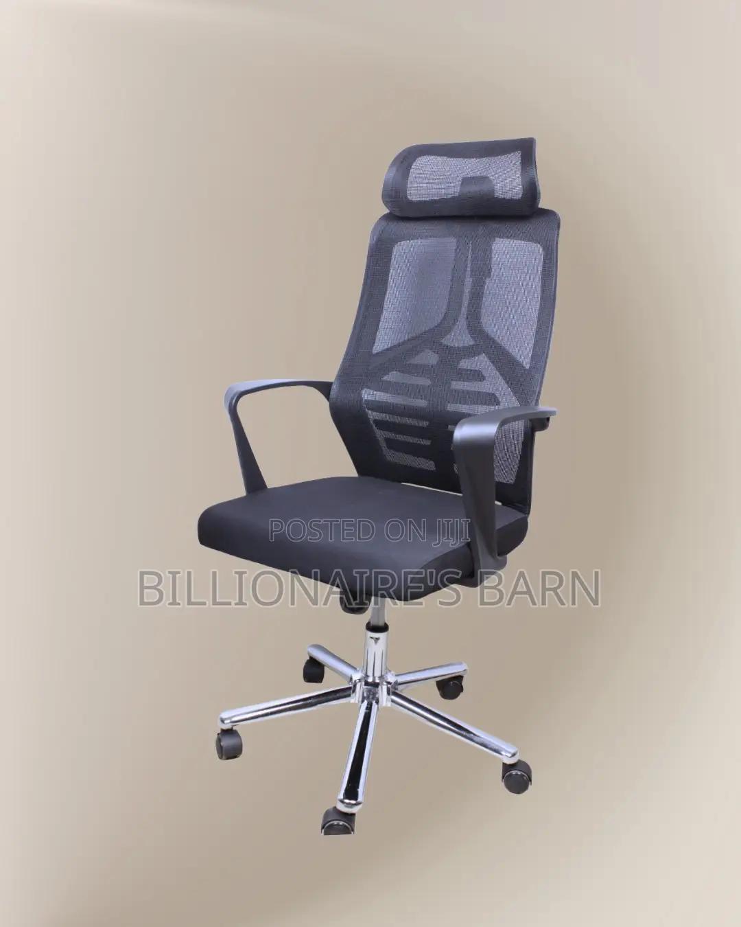 Sleek High Back Mesh Office Chair — Fits Compact Office Spaces