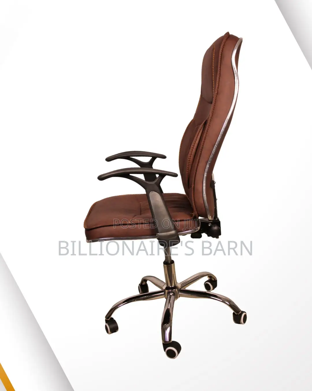 Ergonomic Executive Leather Chair | Premium Swivel Base