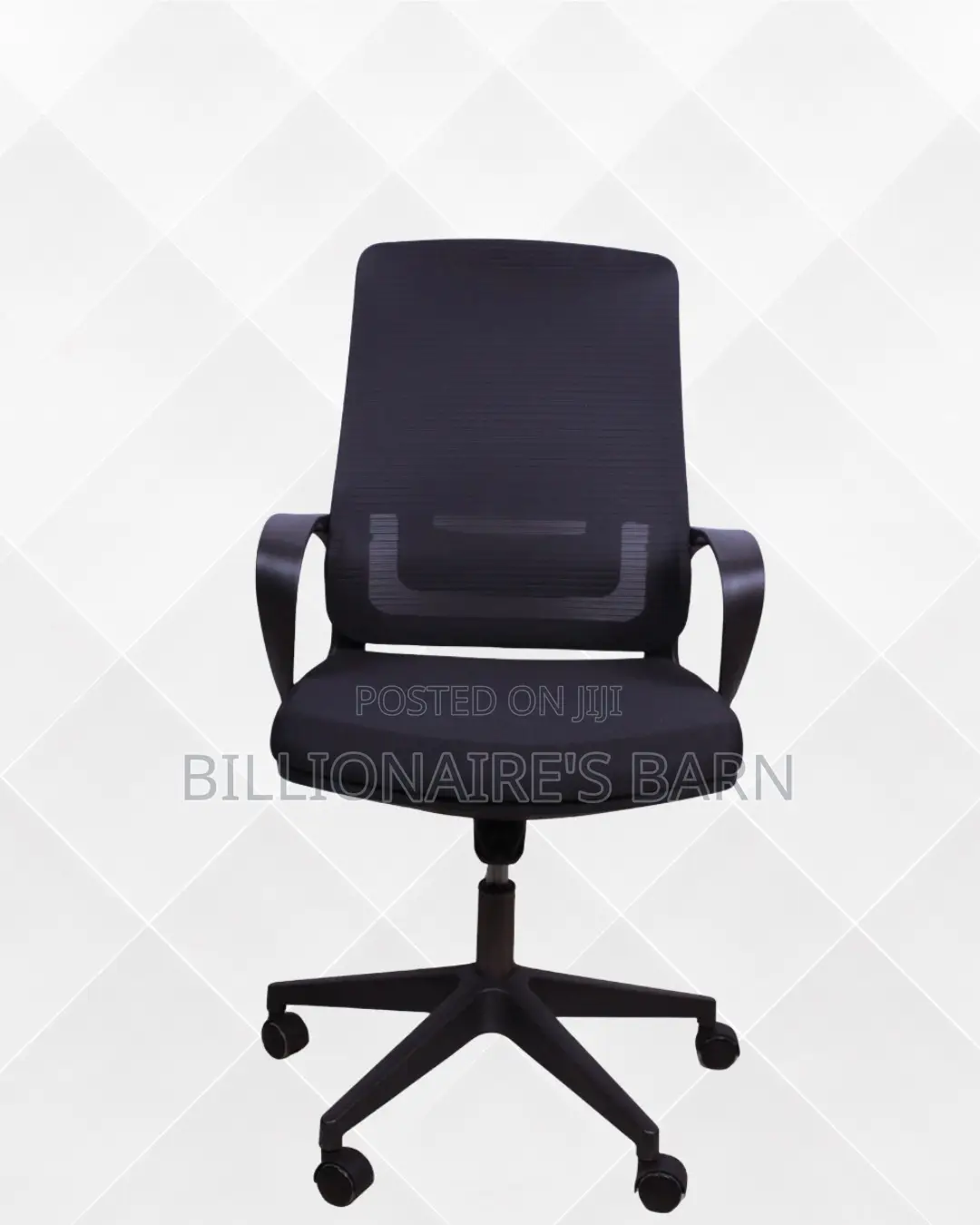 Black Ergonomic Mesh Office Chair | Space-Saving Mesh Backrest