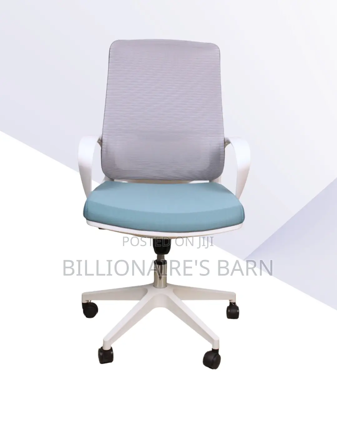 White Ergonomic Mesh Office Chair (Durable) — Moving Fast