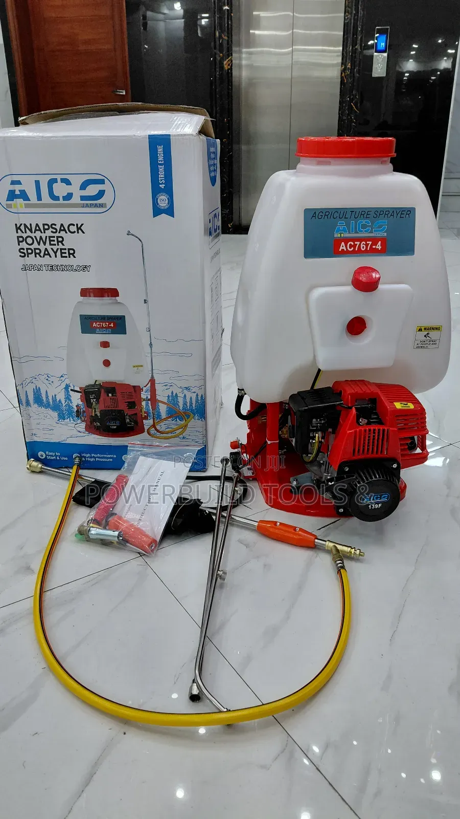 Aico Japan Backpack/Knapsack Sprayer 4 Stroke 25litres