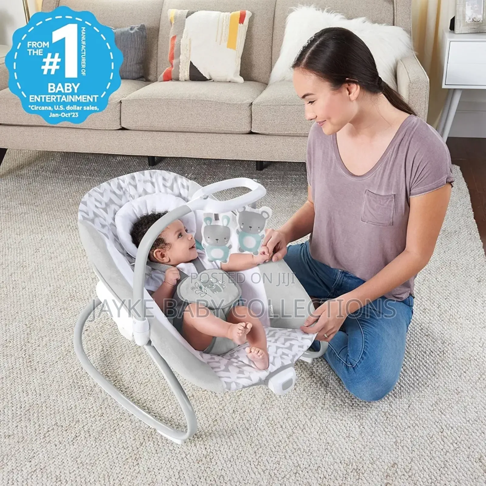 Ingenuity 2-in-1 Baby Swing Rocker Simplecomfort