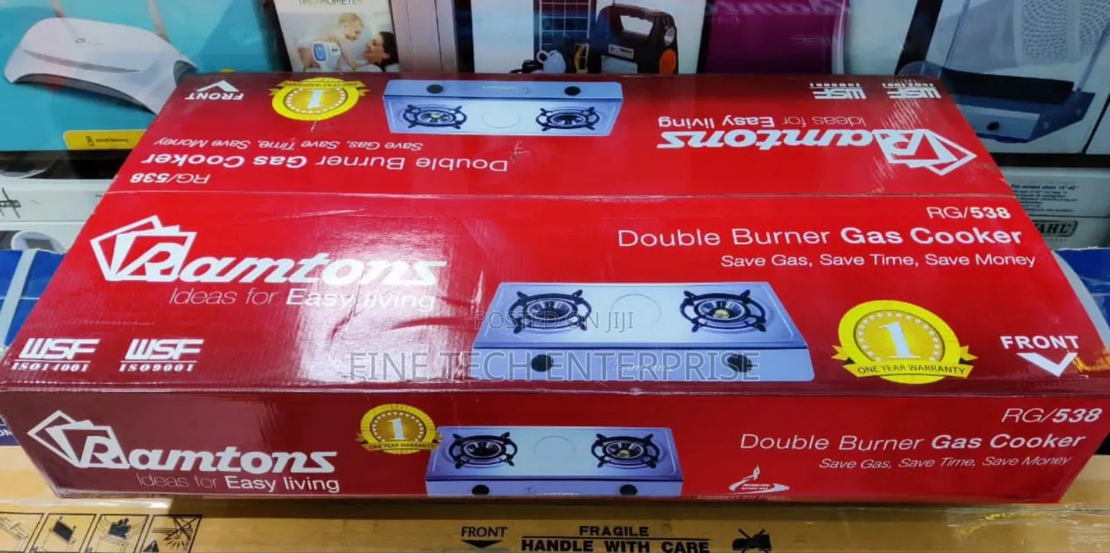 Ramtons 2burner Gas Cooker Rg538