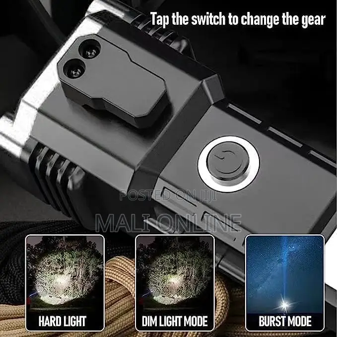 Portable 3w Rechargeable Led Torch Flashlight Long Distance Beam
