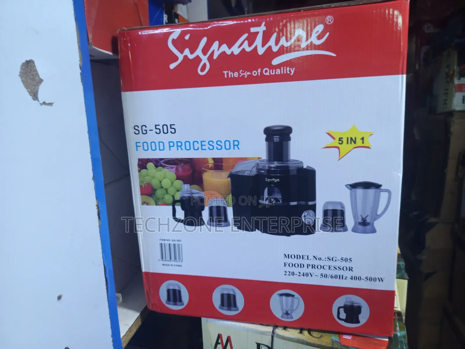 Food Processor - Signature Sg-505 5-in-1 Food Processor 