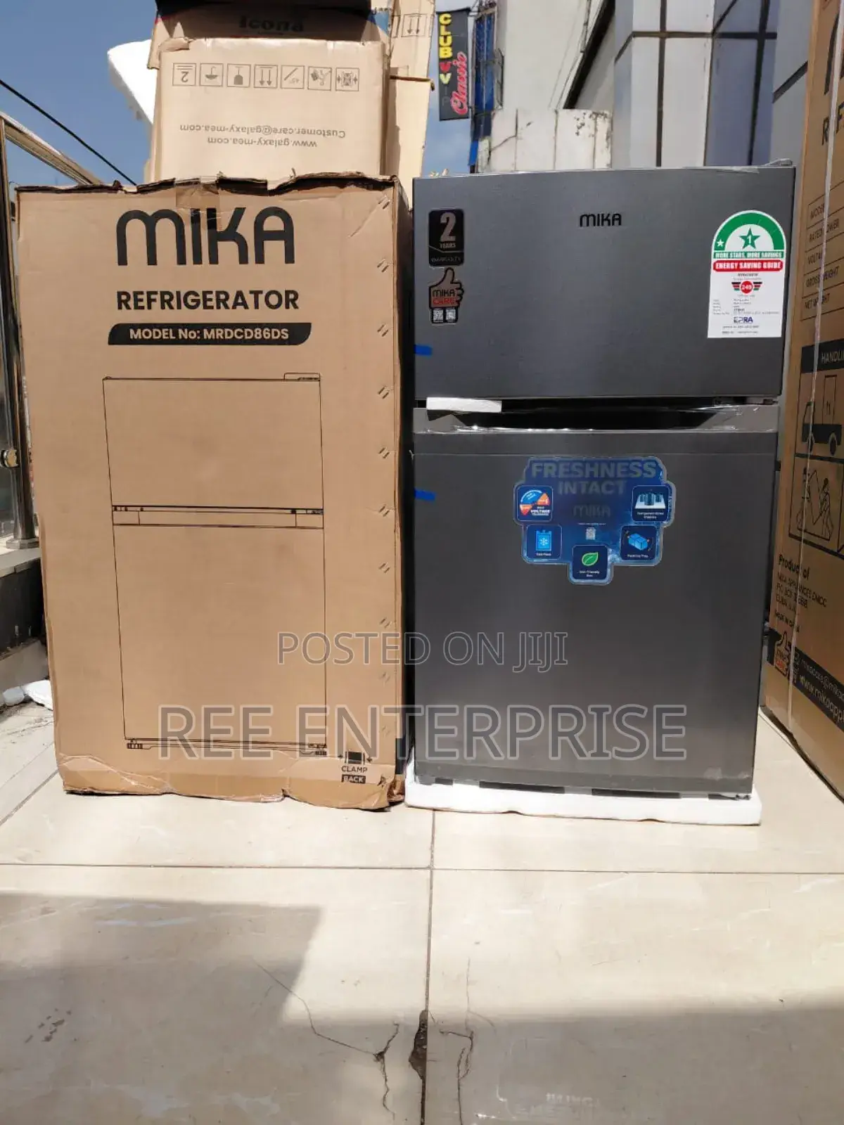 Brand New Mika 86 Litres Double Door Refrigerator