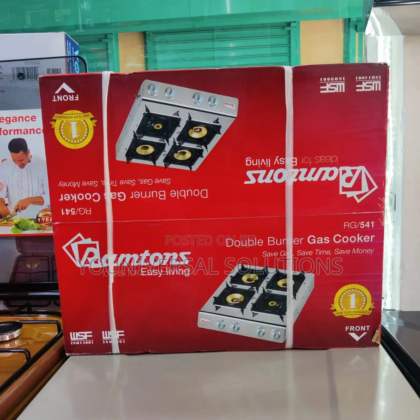 *Ramtons 4 Gas Burner Table Top Rg541
