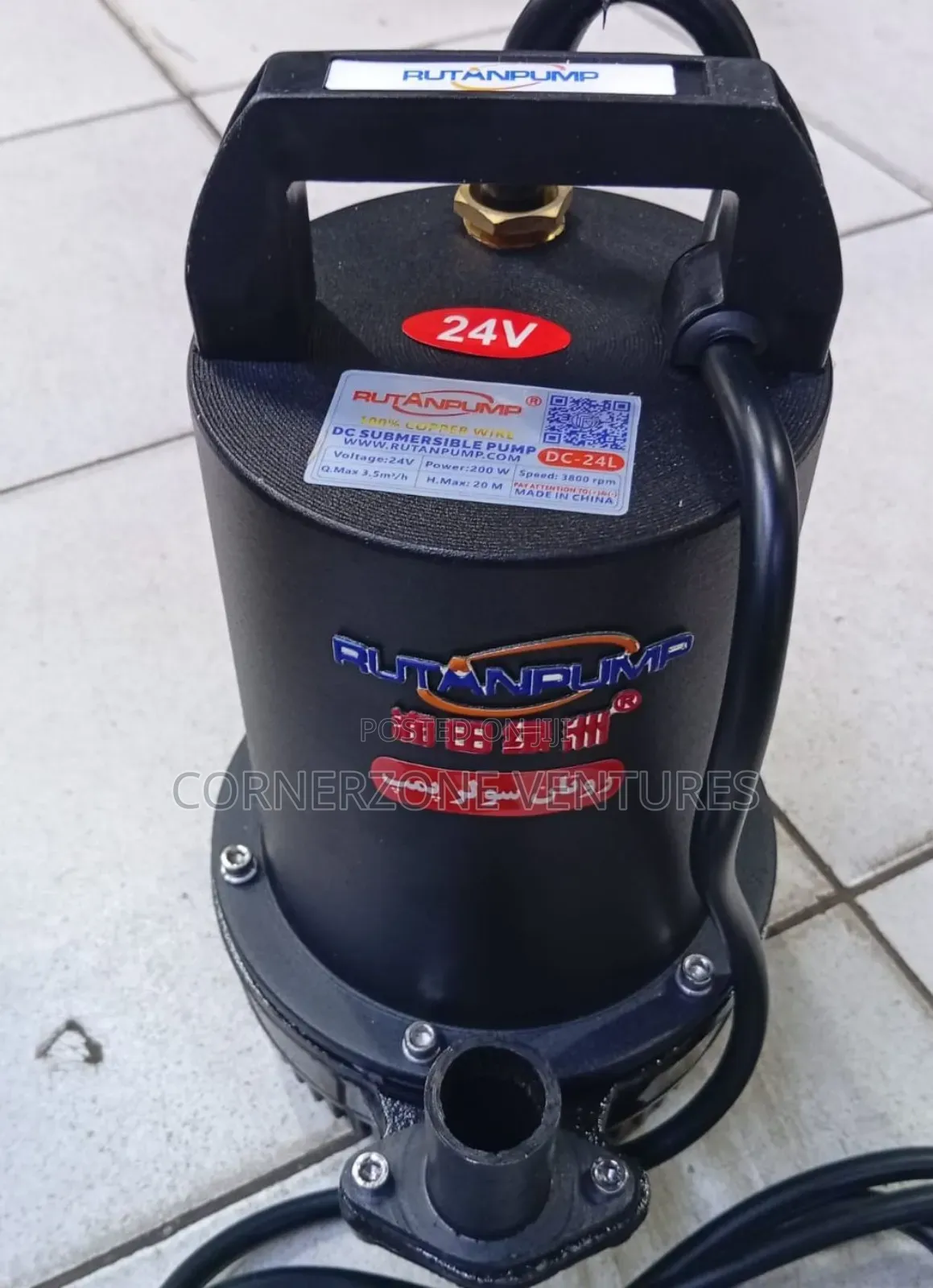 Rutan 24v Solar Submersible Pump / Dc Pump