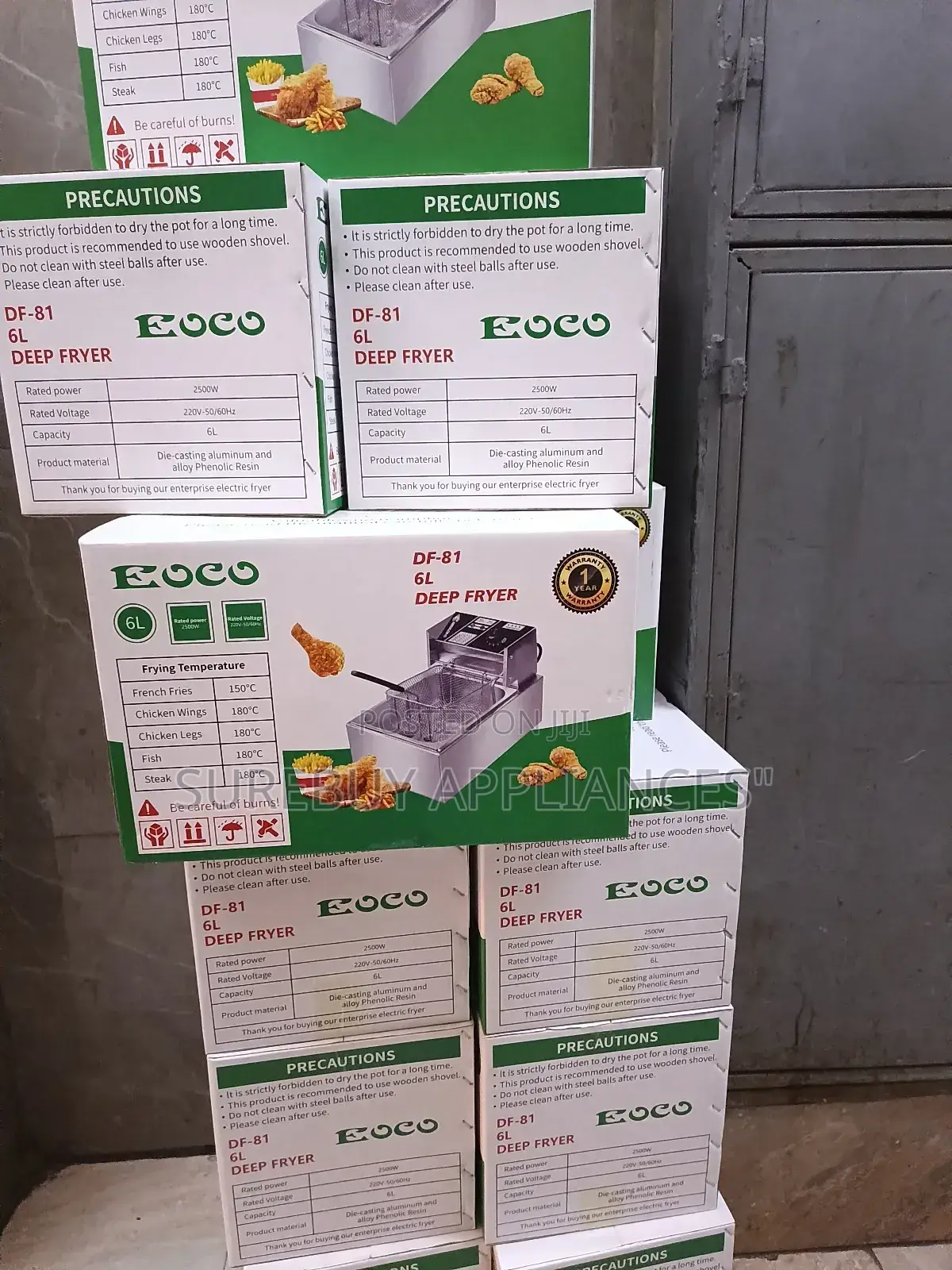 Eoco Df-81 Deep Fryer 2500w – Perfect for Chips, Chicken Fish