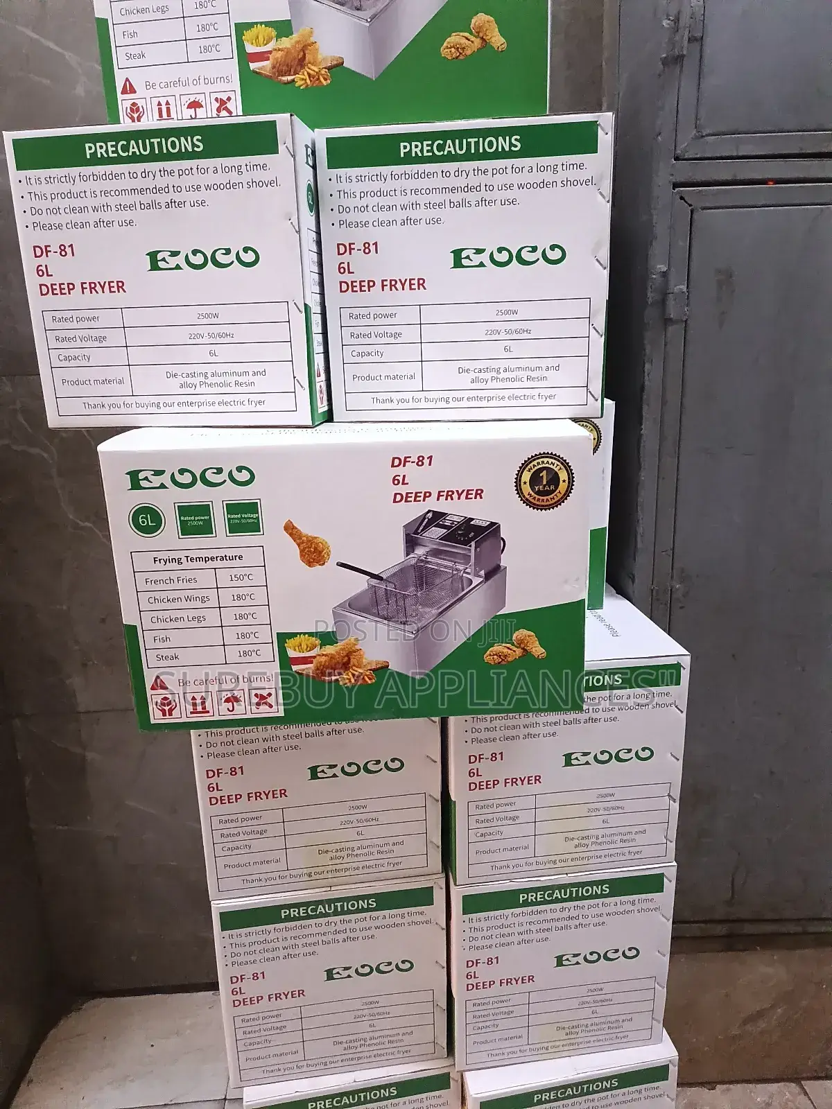 Eoco Df-81 Deep Fryer 2500w – Perfect for Chips, Chicken Fish