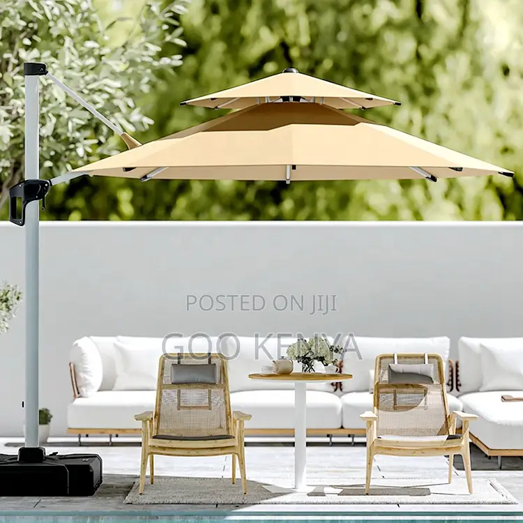 Outdoor Umbrella; Large Outdoor Garden Parasol