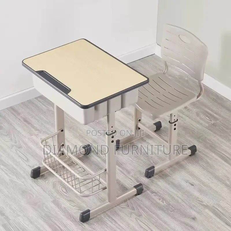 Kids Furniture; Height Adjustable Kids Desk Chair Set