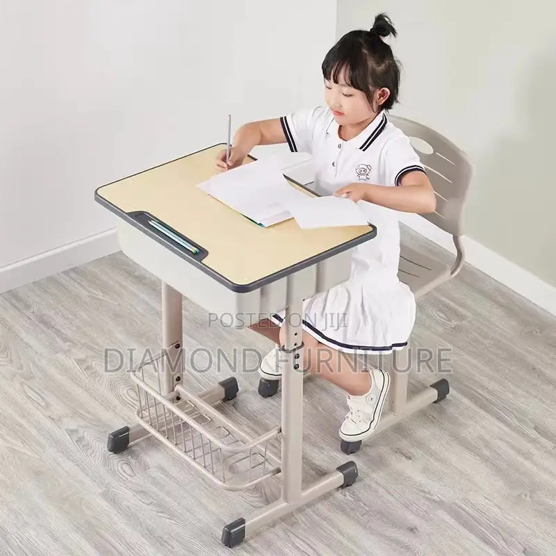 Kids Furniture; Height Adjustable Kids Desk Chair Set